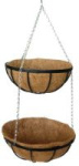 Кашпо коковита подвесное двухъярусное d=30см 21-1001