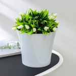 Горшок для цветов Арте 3,5л белый-черный Сантино