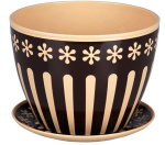 Горшок для цветов Валенсия 1,7л М4602 беж.-кор.