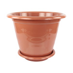 Горшок для цветов Виола 16,0л с подст. коричневый М1538