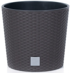 Горшок для цветов Тубус 150мм коричневый ротанг М3164