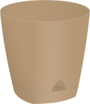 Горшок для цветов Амстердам с под. 170мм 2,5л мол. шоколад