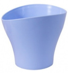Горшок для цветов (кашпо) Волна 1,6л малиновый прозрачный М3103