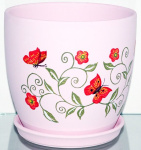 Кашпо Красные цветы из 3х ЖЖ202088