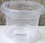 Горшок для Орхидеи 0,8л с поддоном М5554 прозрачный