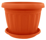 Горшок для цветов Терра 9,5л 30*23см коричневый 112064