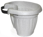 Горшок для цветов Терра 27*14,5см на столб мрамор 