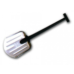 Лопата снеговая автомоб. Авто-Вьюга разборная 260*350мм с оцинк. планкой черный