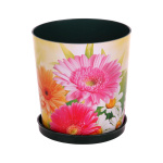 Горшок для цветов Дивный сад 1,8л с подст. цветной М2441