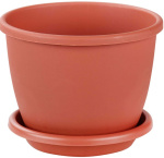 Горшок для цветов Афина 3л с под. корич. М6542