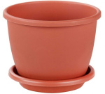 Горшок для цветов Афина 5,5л с под. М6544 коричневый