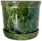 Горшок для цветов Горшок №25 зеленый керамика