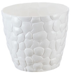 Горшок для цветов Камни 1,4л Ротанг белый М3172
