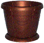 Горшок для цветов Веста 35л (d=450мм) с поддоном М3136 (бронза)