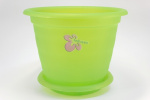 Горшок для цветов орхидей №3 190мм с поддоном зеленый