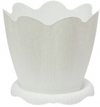 Горшок для цветов Эдельвейс 0,65л (d=12см) мрамор с190м