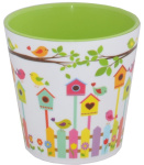 Горшок для цветов Деко со вставкой 13*12,5 Полоски