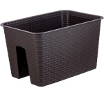 Горшок для цветов на перила Ротанг 12л коричневый М3227