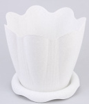 Горшок для цветов Эдельвейс 9,5л (d=29см) мрамор с194м