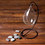 Флорариум На подвесе 23 см 12х7,5 см Капелька d-5,5х4,5см 2329278