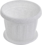 Горшок для цветов Терра 0,2л 8*6,5см мраморный