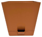 Горшок для цветов Кашпо квадрат Le Parterre 3л терракот