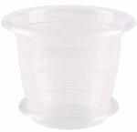 Горшок для Орхидеи 1,0л с подст. прозрачный М7686