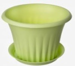 Горшок для цветов Кашпо Кэрол 180мм с подс. Мята М3156