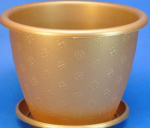 Кашпо Кружка бронзовый цветок ЖЖ11039-1