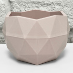 Кашпо для цветов ТОПАЗ 0,45л БЕЖЕВО РОЗОВЫЙ