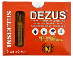 DEZUS инсектицидное средство от постельных клопов, тараканов, блох, муравьев 6шт х 5мл