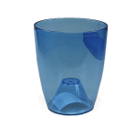 Горшок для цветов Орхидея 15*17 синий прозрачный