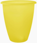Горшок для цветов Лукас 13*15 желтый прозрачный