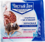 Чистый дом зерновая приманка от крыс и мышей 50г