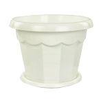 Горшок для цветов Гармония 0,7л с подст. белый М1408