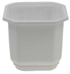 Горшок для цветов Дама 23,0л 36*36 с подст. белый 112021