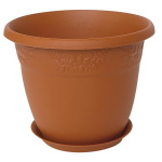 Горшок для цветов Рина 8,0л с подст. микс 112052