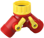 Распределитель внешний, 2 крана 3/4, пласт. 8-426310 Гринда