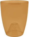 Горшок для цветов Орхидея 12*14 янтарный прозрачный