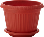 Горшок для цветов Николь 3,4л 22*17 с подст. корич. 113005