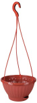 Горшок-кашпо Мирабель 1,5л с под. подвесное корич. М5928