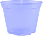 Горшок для цветов дренажный 11*8см фиолетовый