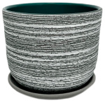 Горшок для цветов Лофт №1 серо-белый бук