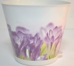 Горшок для цветов Крит 1,8л с сист. подкорневого полива с рис.