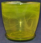 Горшок с подд. №4 алеб. жел. /С 5193