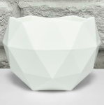 Кашпо для цветов ТОПАЗ 0,45л  БЕЛЫЙ