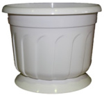 Горшок для цветов Рина 4,5л 24см с подст. микс 112054