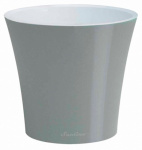 Горшок для цветов Арте 3,5л металлик белый Сантино