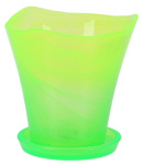 Горшок с подд. №2 алеб.зел.мат./С 4302