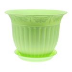 Горшок для цветов Виноград с подд. 1,0л Д16см зеленый